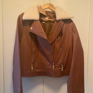 Michael Kors Vintage Leather Jacket, Size XL